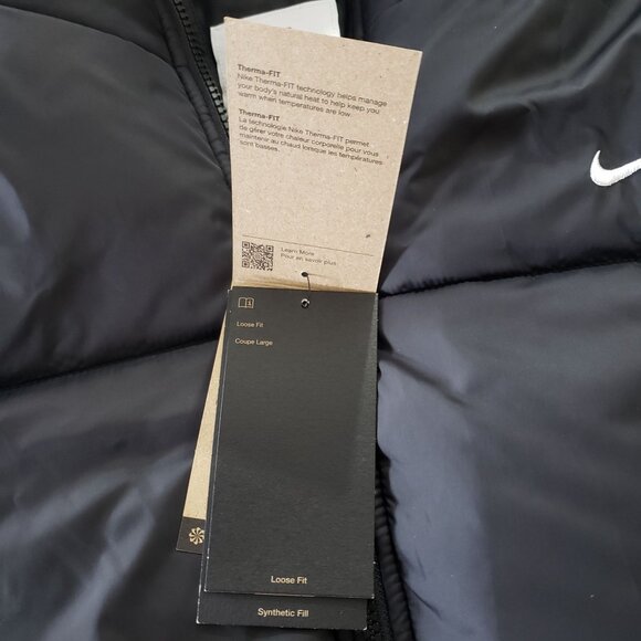 NWT Nike Classic Puffer Women's Therma-FIT Loose Hooded Jacket Size XXL Winter - Picture 5 of 7